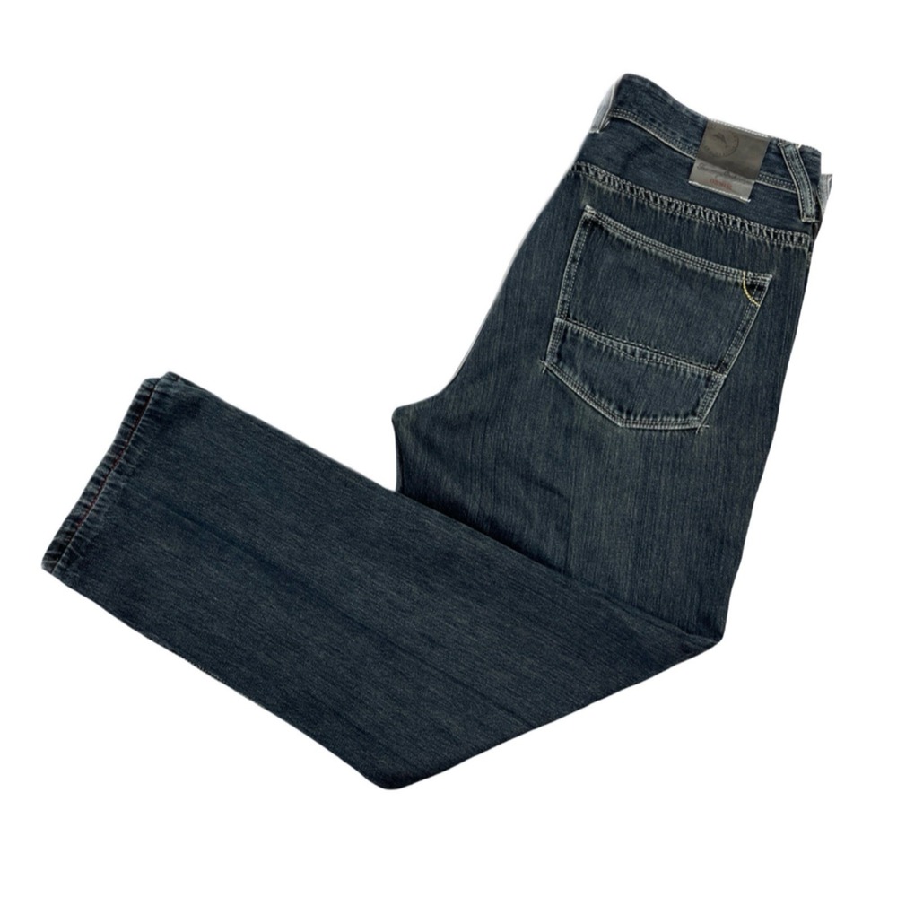 Tommy Bahama Mens Cayman Relaxed Straight Leg Dark Wash‎ Blue Denim Jeans 33x28